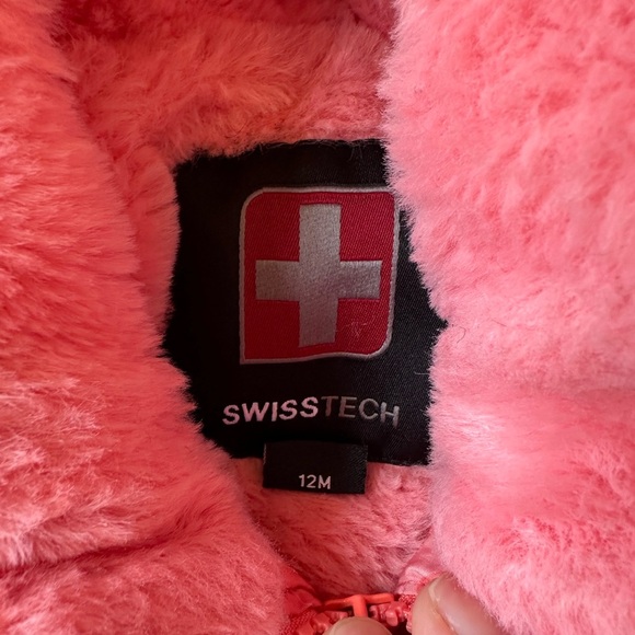 Girls Swiss Tech puffer coat 12 mths - Picture 2 of 2